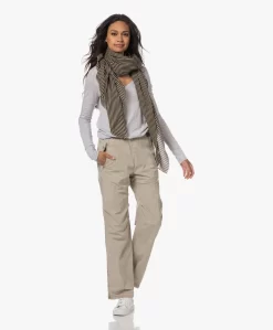 By Malene Birger Lorettas Gestreepte Wollen Sjaal - Zwart/Beige -Kleding Series Winkel 230525 b5b92bb3 ad92 4abf 9d19 11fe01fcd9d7 scaled