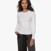 Filippa K Cotton Stretch Longsleeve - Wit