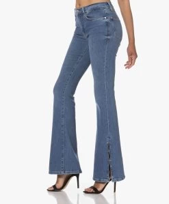Frame Le High Flare Mini Slits Jeans - Samson