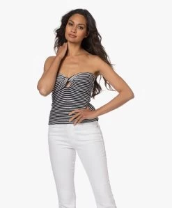 Zadig & Voltaire Twista Gebreide Strapless Top - Inkt/Wit -Kleding Series Winkel 230530 2dcb51aa 8d3c 4d04 86ac 20816bcba7b5