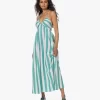 Xírena Maggie Gestreepte Poplin Halterjurk - Julep Stripe