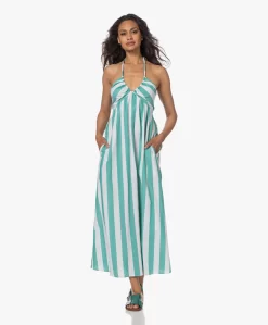 Xírena Maggie Gestreepte Poplin Halterjurk - Julep Stripe -Kleding Series Winkel 230530 6909f831 de1b 4a93 9c38 d958d672f96a scaled
