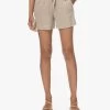 Gai+Lisva Mimi Linnen Jersey Short - Natural