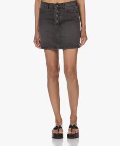 Zadig & Voltaire Juicy Eco Denim Mini Rok - Grijs