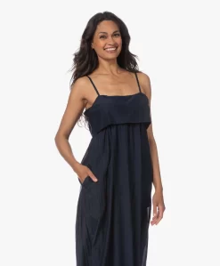 Xírena Skyla Katoen-Zijde Voile Jurk - Navy -Kleding Series Winkel 230530 8343dd3a 8e41 45c4 b4c2 49d05b9b4675 scaled