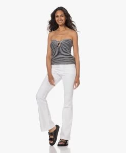 Zadig & Voltaire Twista Gebreide Strapless Top - Inkt/Wit -Kleding Series Winkel 230530 8e008039 6a85 4a0c 8388 f292d4d284a7