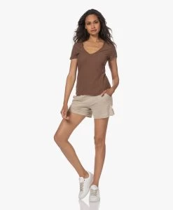 Gai+Lisva Mimi Linnen Jersey Short - Natural -Kleding Series Winkel 230530 b8dfccc7 3efa 4053 8a47 7aa6c4182981