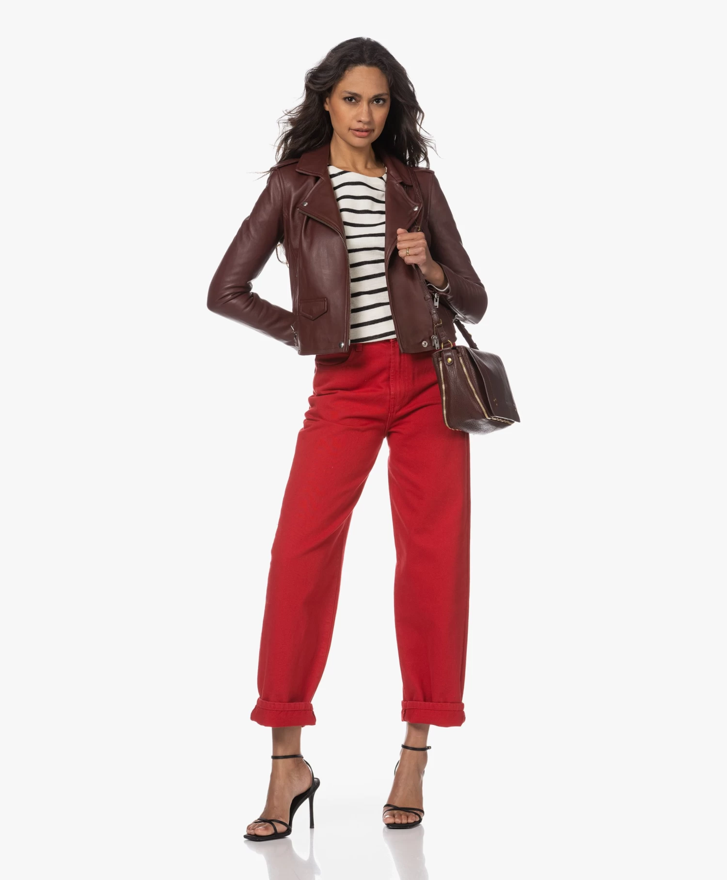 Róhe Relaxed-Fit Straight Jeans - Raspberry Red 5 Róhe Relaxed-Fit Straight Jeans - Raspberry Red - Afbeelding 5