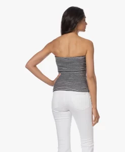 Zadig & Voltaire Twista Gebreide Strapless Top - Inkt/Wit -Kleding Series Winkel 230530 cb02502c 7d62 4c21 b184 abe04e261788 scaled