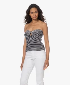 Zadig & Voltaire Twista Gebreide Strapless Top - Inkt/Wit -Kleding Series Winkel 230530 d571d123 b469 4831 b2b6 3c8a3ed4b3cc scaled