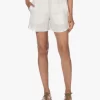 Woman By Earn Tuude Linnen Short - Off-White