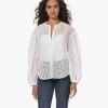 Resort Finest Isabella Broderie Anglaise Blouse - Wit
