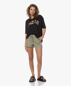 Zadig & Voltaire Paro Katoenen Short Met Zijstrepen - Tilleul -Kleding Series Winkel 230601 02e6de06 619e 4c0b 8a5c 1e42a60241c9 scaled