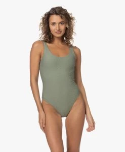 Anine Bing Badpak Jace - Artichoke -Kleding Series Winkel 230601 03146eb7 79b8 462d 81b4 e6885b78cd56