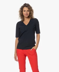 Japantky Lyo Travel Jersey V-Hals T-Shirt - Zwartblauw -Kleding Series Winkel 230601 1f117e69 f352 4ec5 87cf 48010600b14c scaled