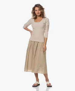 Gai+Lisva Petra Katoenen Poplin Midi Rok - Chinchilla -Kleding Series Winkel 230601 4138ddcd 495e 47bd b6e3 005832a76f81 scaled
