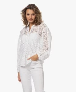 Resort Finest Isabella Broderie Anglaise Blouse - Wit -Kleding Series Winkel 230601 4a34084d 1877 42ef 8954 8187a8bf9a5f