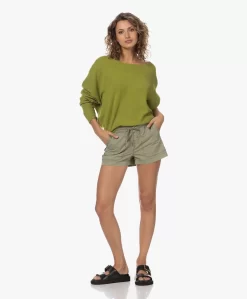 Zadig & Voltaire Paro Katoenen Short Met Zijstrepen - Tilleul -Kleding Series Winkel 230601 5991b4e8 3bb5 4323 ad85 7057683cd592 scaled