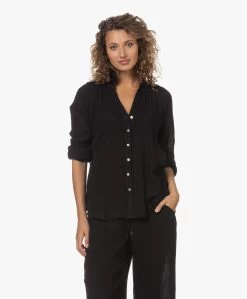Michael Stars Toni Mousseline Raglan Blouse - Zwart -Kleding Series Winkel 230601 a16fbe3f 7b40 40bb 8706 8dc5a3b38630