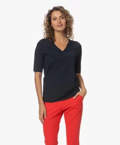 Japantky Lyo Travel Jersey V-Hals T-Shirt - Zwartblauw -Kleding Series Winkel 230601 b222d276 84e8 432b a96f 1399e34402bb scaled