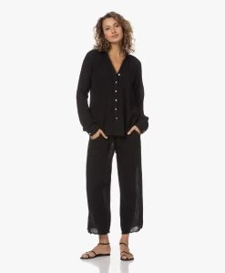 Michael Stars Toni Mousseline Raglan Blouse - Zwart -Kleding Series Winkel 230601 b69168ce 072c 4692 9ce9 ab328f76abb4