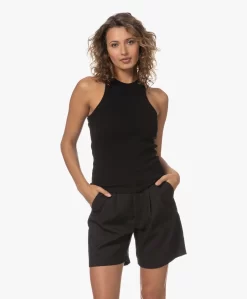 Anine Bing Eva Rib Jersey Tanktop - Zwart -Kleding Series Winkel 230601 e46beadf df74 4452 908f fc769f7416d2 scaled