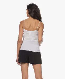 Hanro Cotton Seamless R-Hals Spaghetti Top - Wit -Kleding Series Winkel 230606 0fb82316 190c 47aa 964d 50de64b34e1f scaled