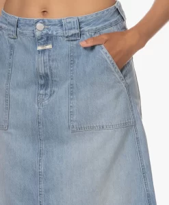 Closed Worker Denim A-Lijn Rok - Medium Blue -Kleding Series Winkel 230608 2cd35dcb ed71 4956 b1b9 4ac73ec6970c scaled