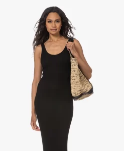 Vanessa Bruno Xl Raffia Shopper - Naturel/Zwart -Kleding Series Winkel 230608 4e7155ef 5edb 4d85 b27d a623780a971e scaled