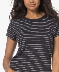 Rag & Bone The Slub Gestreept Pima Katoenen T-Shirt - Zwart -Kleding Series Winkel 230608 8c13bf23 521e 46c5 826e 22ca09dddf2e