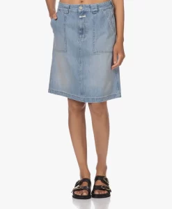 Closed Worker Denim A-Lijn Rok - Medium Blue