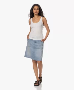 Closed Worker Denim A-Lijn Rok - Medium Blue -Kleding Series Winkel 230608 b477ca9a 9f96 4b42 938f 4a3ecf2c904a scaled