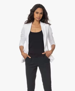 Japantky Danno Travel Jersey Blazer - Wit