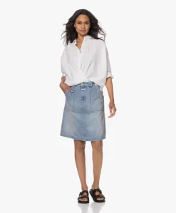 Closed Worker Denim A-Lijn Rok - Medium Blue -Kleding Series Winkel 230608 eb70b93a 50de 4032 b5a8 5d1aedcaa16f scaled