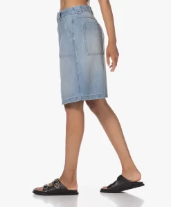 Closed Worker Denim A-Lijn Rok - Medium Blue -Kleding Series Winkel 230608 f7b83897 603c 4932 8d3c b979ef5ce4a2 scaled