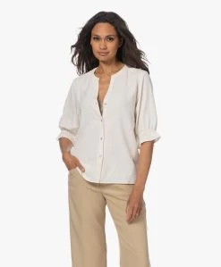 Rails Marina Lyocell En Linnen Blouse - Pearl -Kleding Series Winkel 230613 073d2ab6 a967 49c4 9107 74b124359011