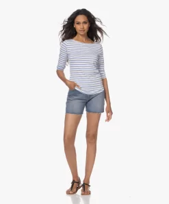 No Man'S Land Gestreept Viscosemix T-Shirt - Dark Cornflower -Kleding Series Winkel 230613 14e0117c c67e 4e87 a82f 24ee0dcd0ead scaled