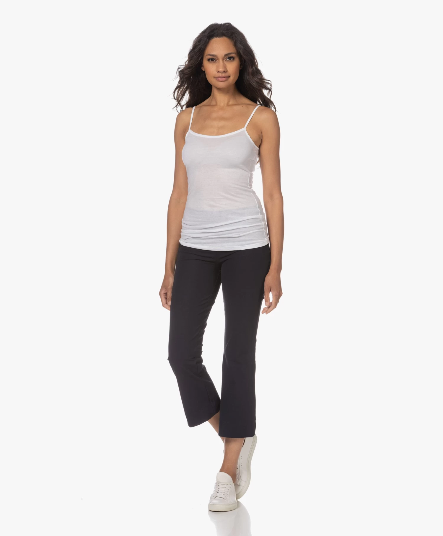 Hanro Ultralight Katoenen Spaghetti Top - Wit 10 Hanro Ultralight Katoenen Spaghetti Top - Wit - Afbeelding 10