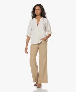 Rails Marina Lyocell En Linnen Blouse - Pearl -Kleding Series Winkel 230613 6869c9e1 8476 4b37 bdb5 7d23180a2055