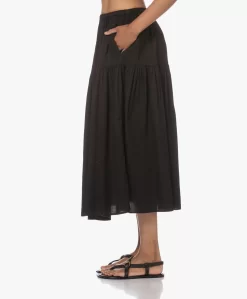 Enza Costa Cool Cotton Tiered Maxi Rok - Zwart -Kleding Series Winkel 230613 e836e186 d32a 4df8 aabe 2ef8d754ab04 scaled