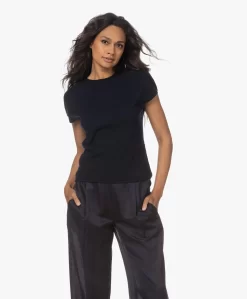 Vince Wol En Cashmere T-Shirt - Coastal