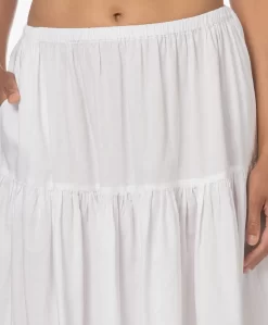 Enza Costa Cool Cotton Tiered Maxi Rok - Wit -Kleding Series Winkel 230614 1cdd90cf de06 42a8 9dbb 82036b91242f scaled