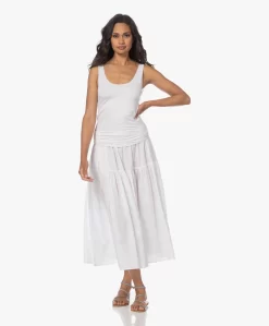 Enza Costa Cool Cotton Tiered Maxi Rok - Wit -Kleding Series Winkel 230614 1e517cbe e1ea 452b 9ef6 b5b4f32865c8 scaled