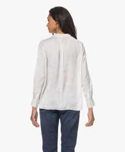 Zadig & Voltaire Tink Japanse Satijnen Blouse - Wit -Kleding Series Winkel 230614 6ad728f5 da71 418e 84a3 f74ddfc47ca6