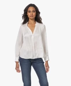 Zadig & Voltaire Tink Japanse Satijnen Blouse - Wit