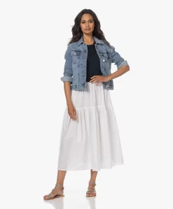 Enza Costa Cool Cotton Tiered Maxi Rok - Wit -Kleding Series Winkel 230614 b99a9cb8 9677 476a a68e ab4640a61705 scaled