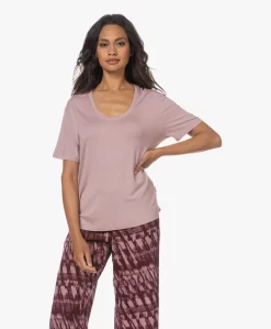 Calvin Klein Modal Jersey Scoop Neck T-Shirt - Woodrose -Kleding Series Winkel 230614 ba231de1 f736 432d 81dd c147ddbd0edc scaled