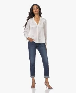 Zadig & Voltaire Tink Japanse Satijnen Blouse - Wit -Kleding Series Winkel 230614 f46c962e 7249 4272 913c bbfa2b96e8eb