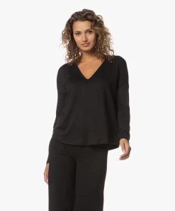 Rag & Bone The Knit Vee Fijn Gebreide V-Hals Trui - Zwart -Kleding Series Winkel 230620 a3b2954c 7a35 41c4 be89 f53d38d01d9e