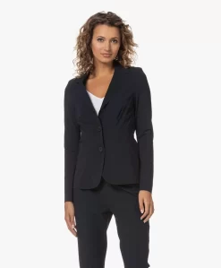 Japantky Yuuka Getailleerde Travel Jersey Blazer - Zwartblauw -Kleding Series Winkel 230620 b00606da ac39 404d 859e 381912d698a4 scaled